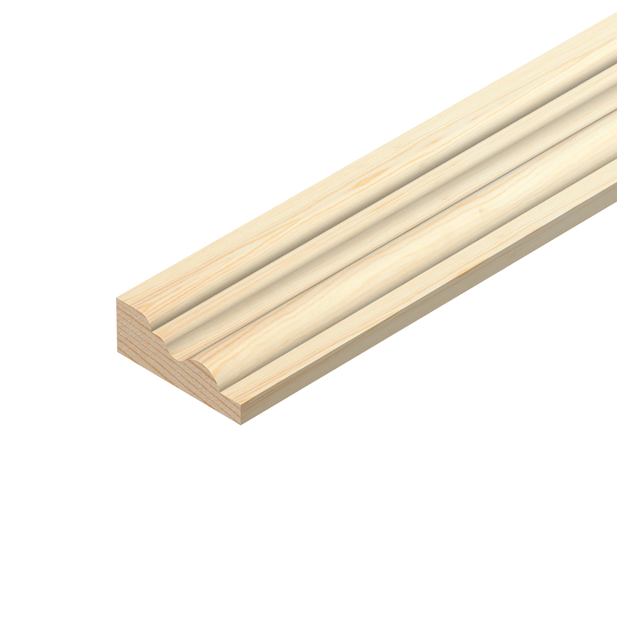 Cheshire Mouldings Base Mould Pine Natural 2.4Mtr 21mm x 8mm TM977 | PEFC Certified | Timber Panel | Mouldings | Base Mould Decorative | Cabinet Trim | Joinery | Wood Moulding | Wall Panelling - Image 3